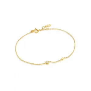 14ct Gold Magma Single Diamond Bracelet BAU004-01YG