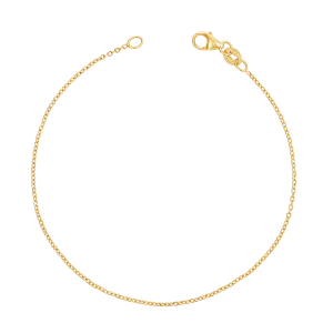 14K Gold Cable Chain Bracelet