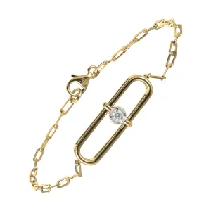 14Kt Yellow Gold Diamond 1/12Ctw Bracelet