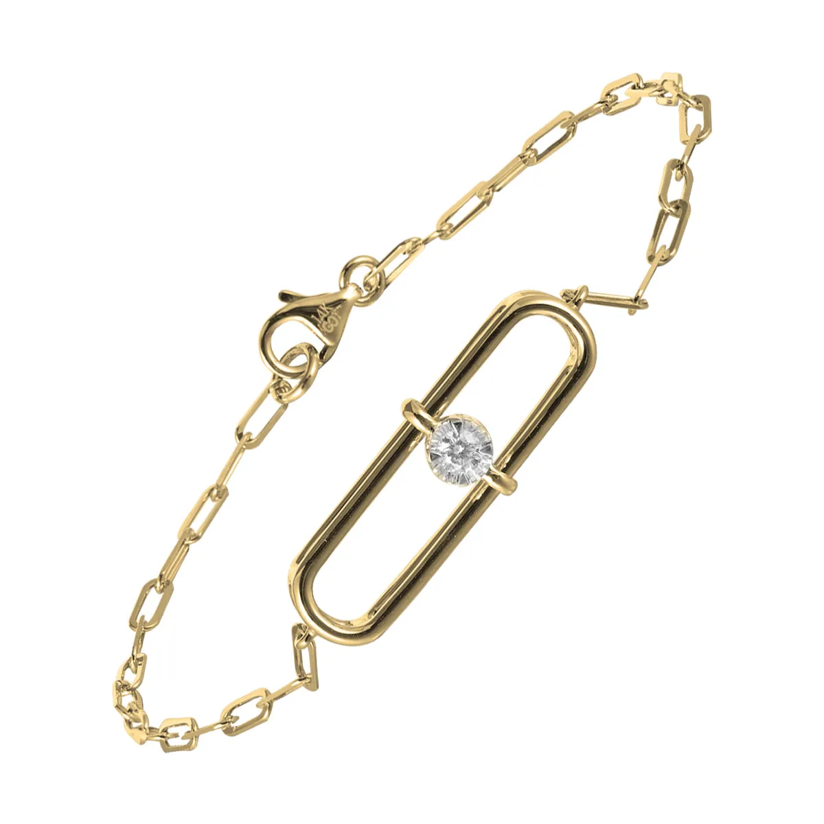 14Kt Yellow Gold Diamond 1/12Ctw Bracelet