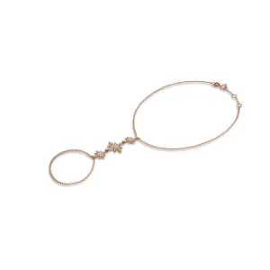 18k Gold Star Shape 2 Way Diamond Bracelet