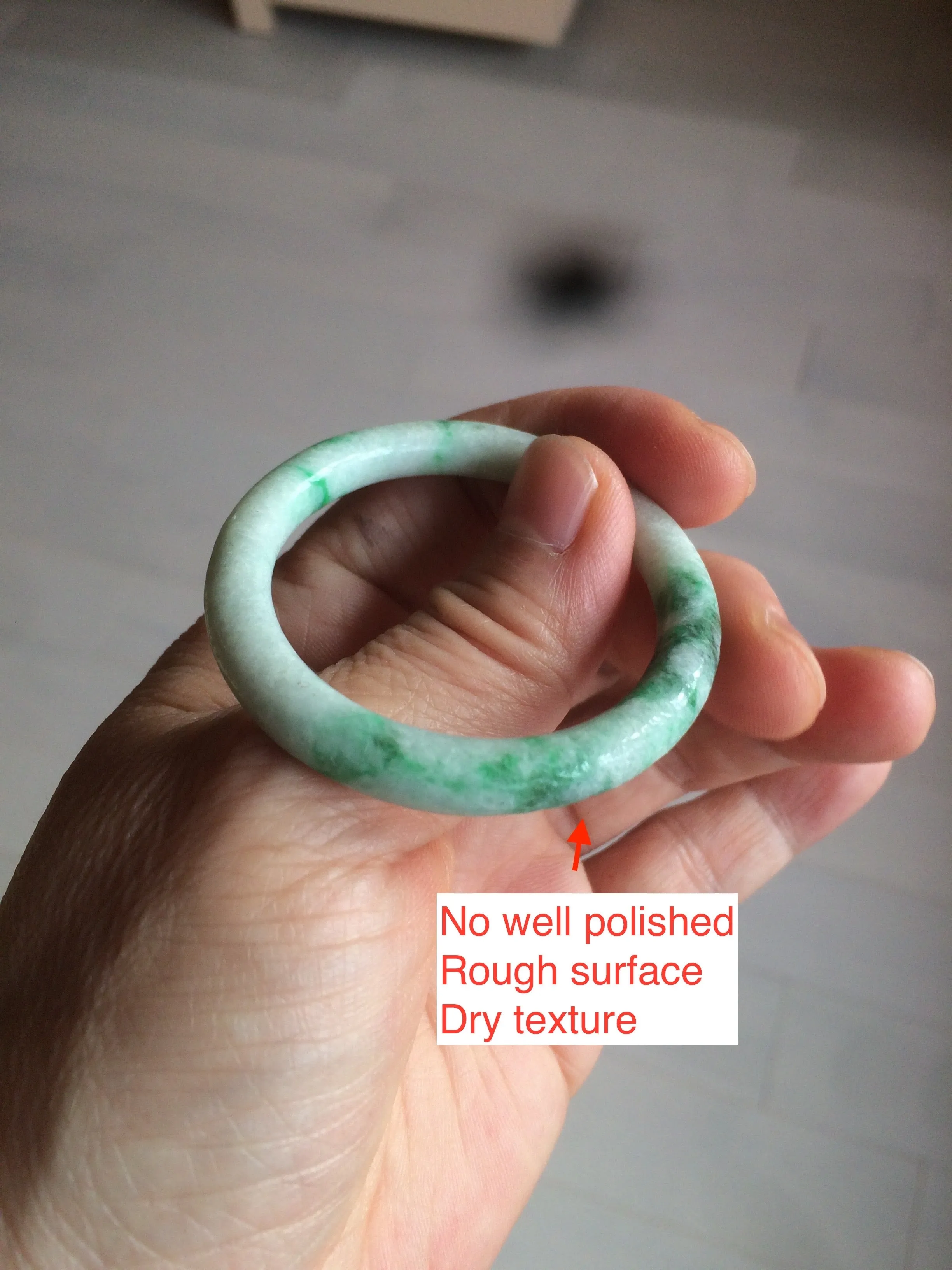 35-38mm Type A 100% Natural sunny green/white Jadeite Jade kids bangle /scarf button group BF100