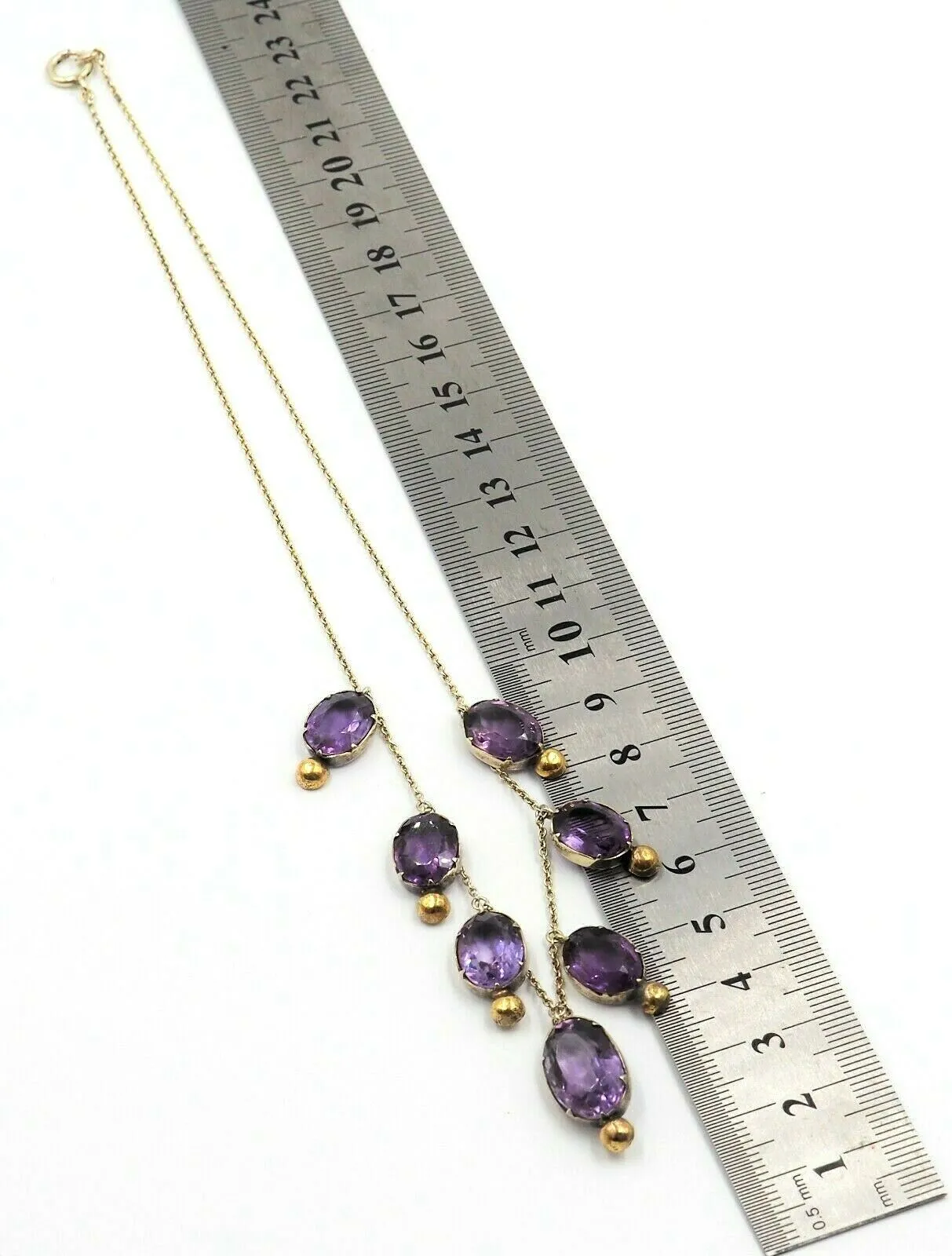 Amethyst Gold Plated Necklace