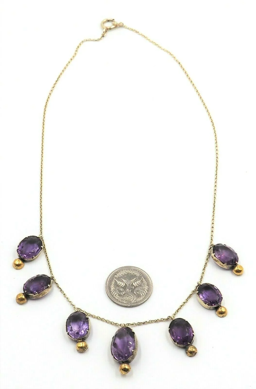 Amethyst Gold Plated Necklace