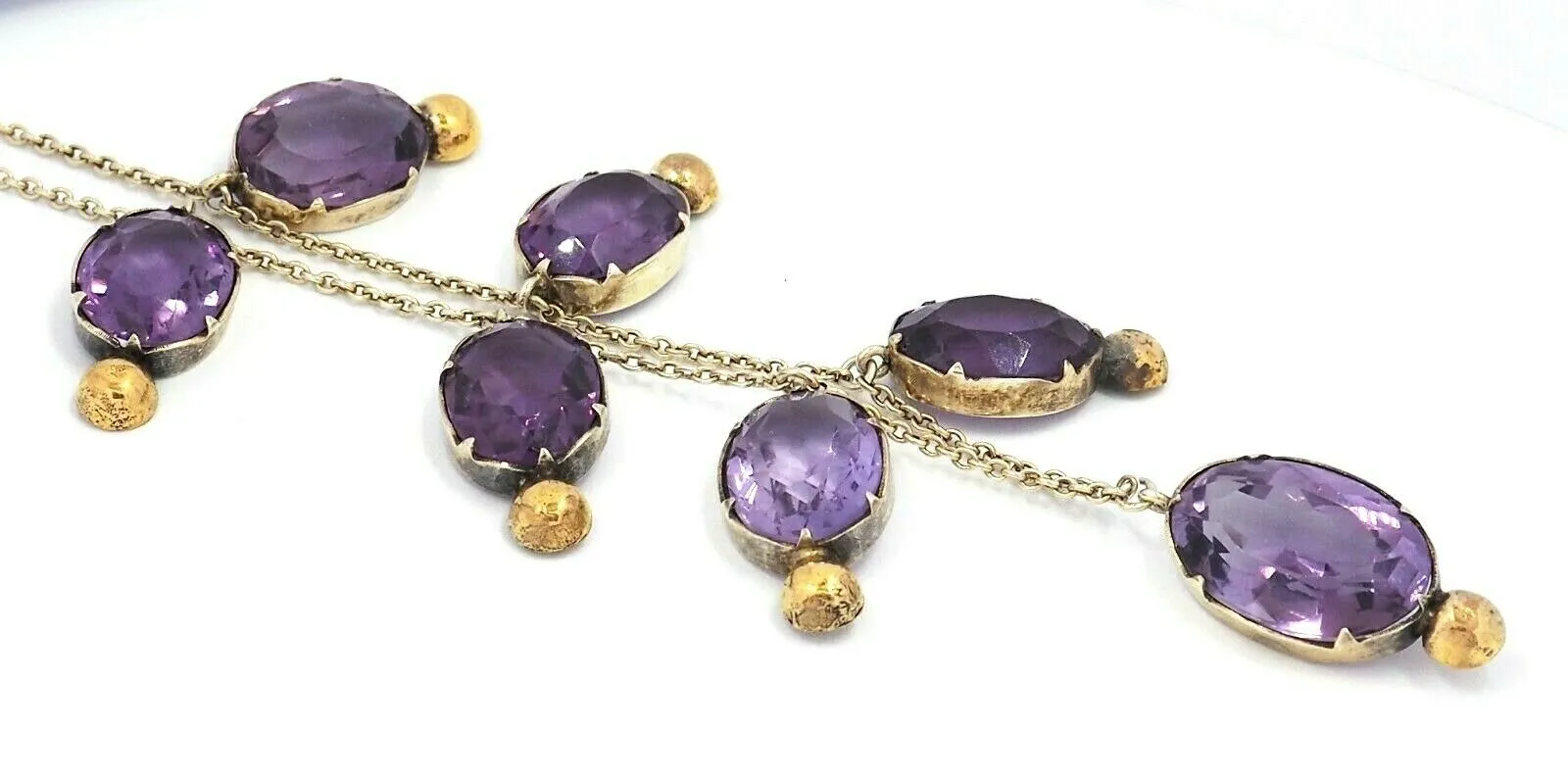 Amethyst Gold Plated Necklace
