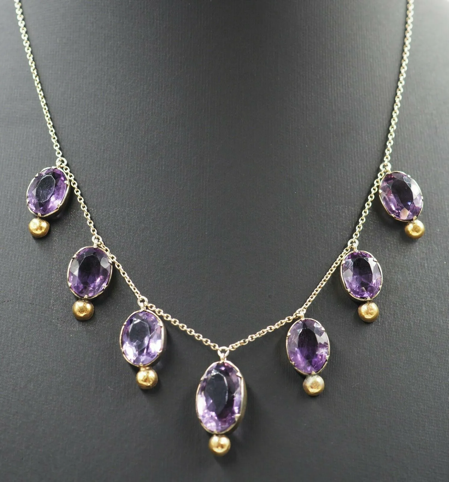 Amethyst Gold Plated Necklace