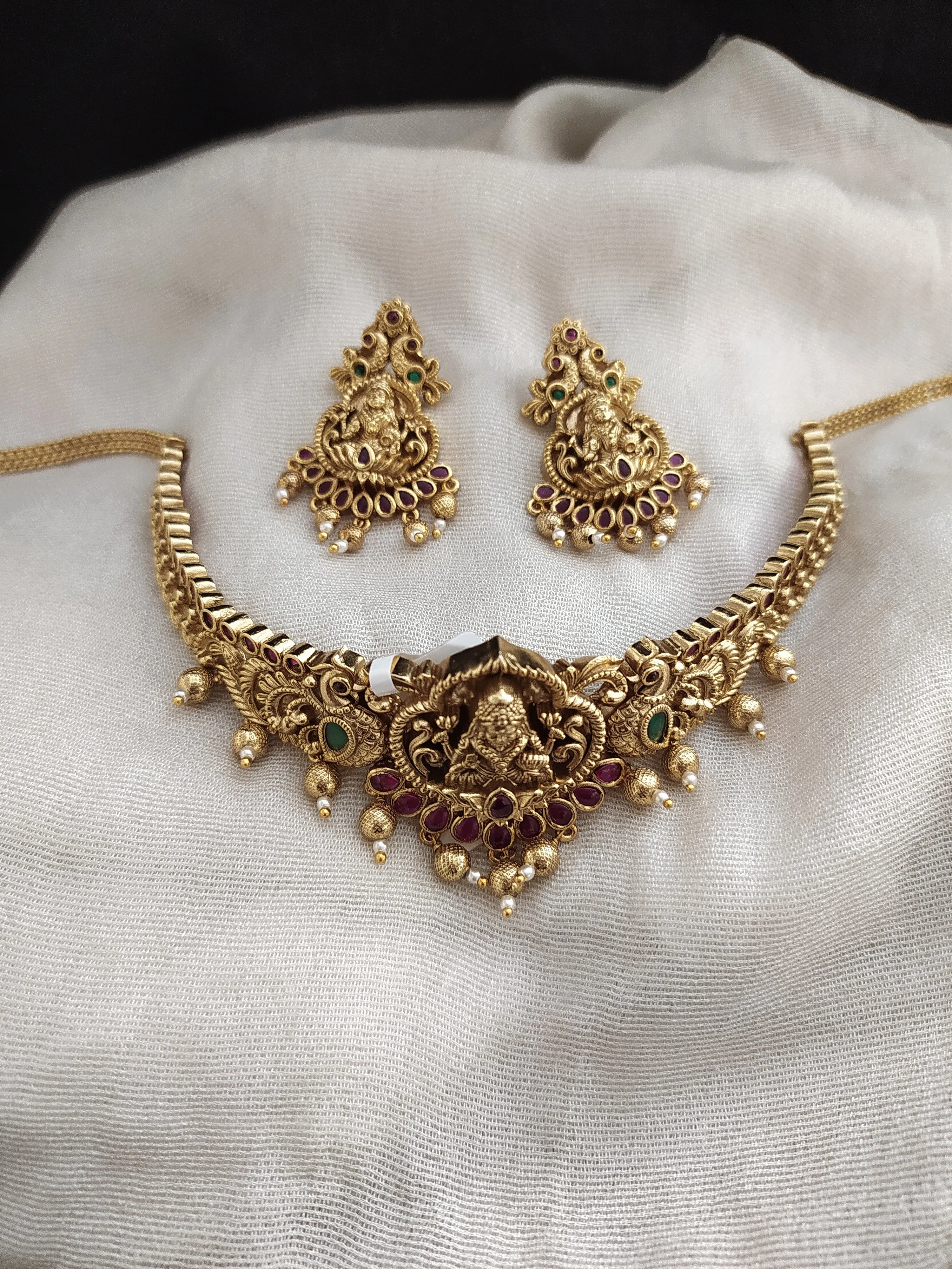 Antique NAGAS Lakshmi Choker Set