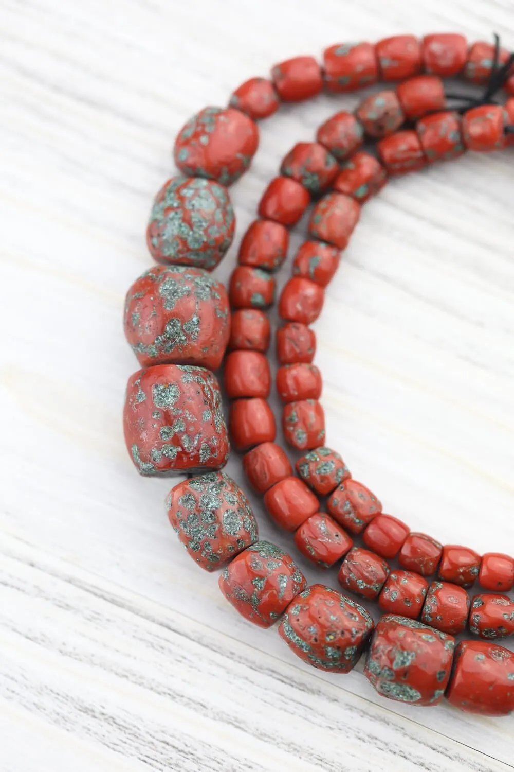 Antique Tibetan Coral Heirloom Necklace 02