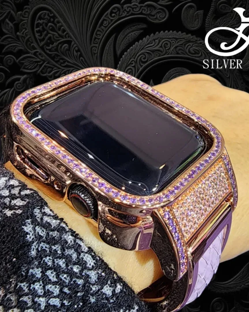 Apple Watch Case and Leather Strap & Buckle for S7.S8.S9.SE.
