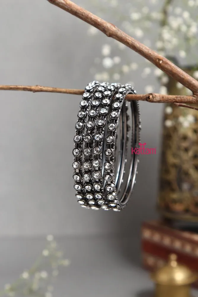 BlackTone Fancy Stone Bangle
