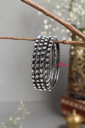BlackTone Fancy Stone Bangle