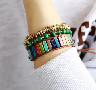 Bracelet "Quartz Vert Apaisant"