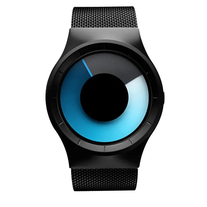 Casual Stainless steel Mesh Band Unisex Watch