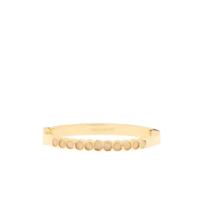 cat eye stone hinged bangle