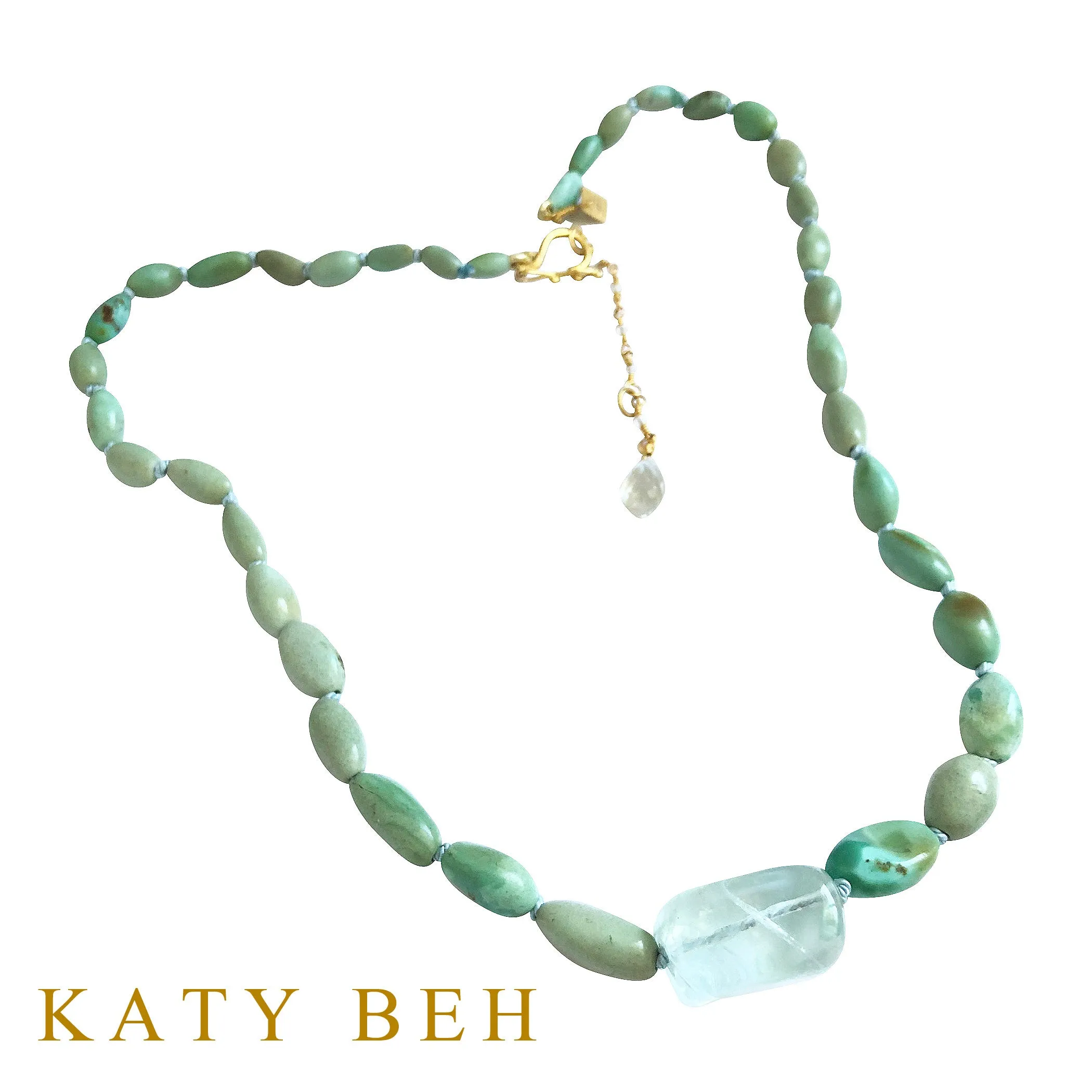 Celine Turquoise and Fluorite Necklace