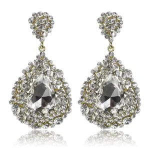 Charlotte Earrings - Clear (Gold Plated)