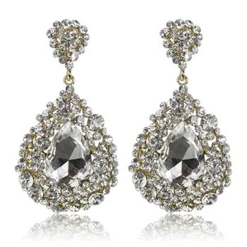 Charlotte Earrings - Clear (Gold Plated)