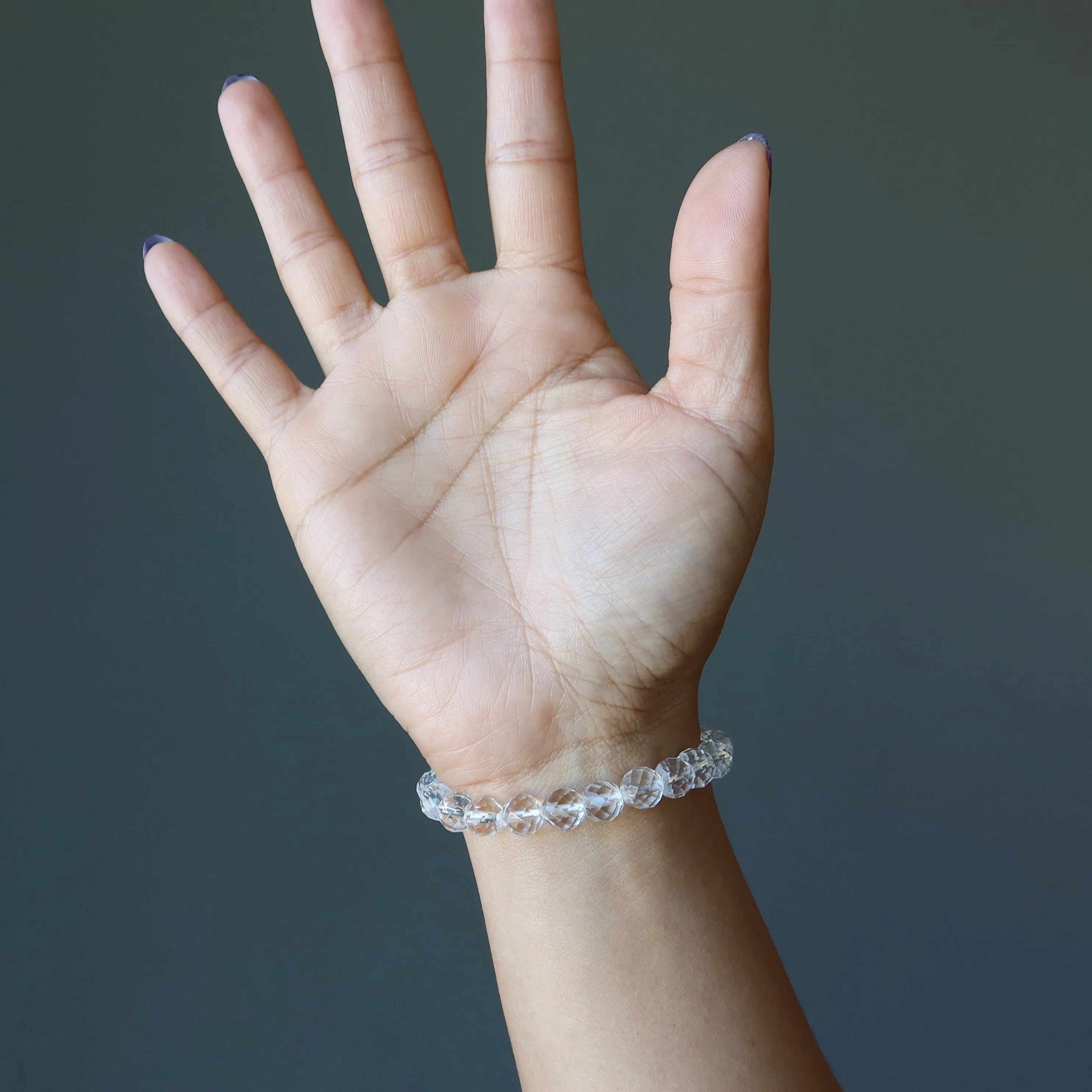 Clear Quartz Bracelet A Cut Above Faceted Crystal