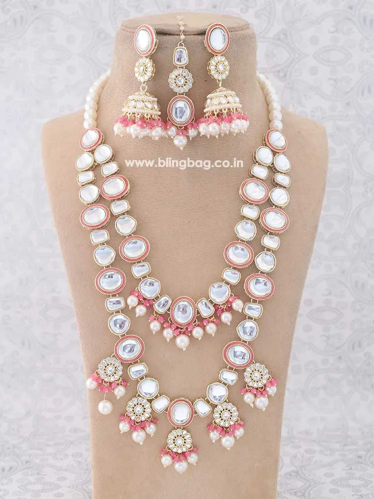Coral Sakshi Jewellery Set
