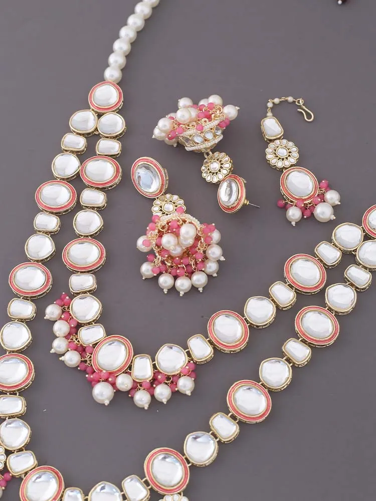 Coral Sakshi Jewellery Set