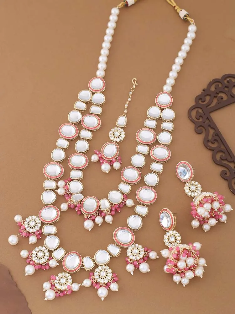 Coral Sakshi Jewellery Set