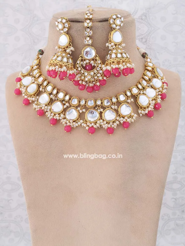 Coral Ujwala Jewellery Set