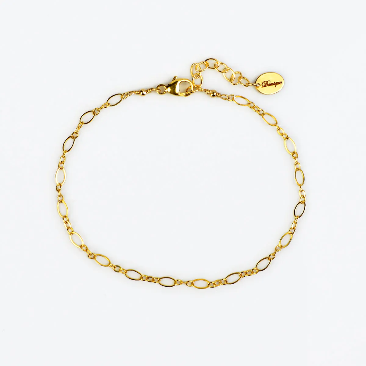 Dainty Gold or Silver Loop Chain Bracelet