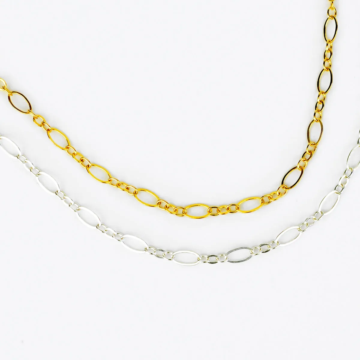 Dainty Gold or Silver Loop Chain Bracelet