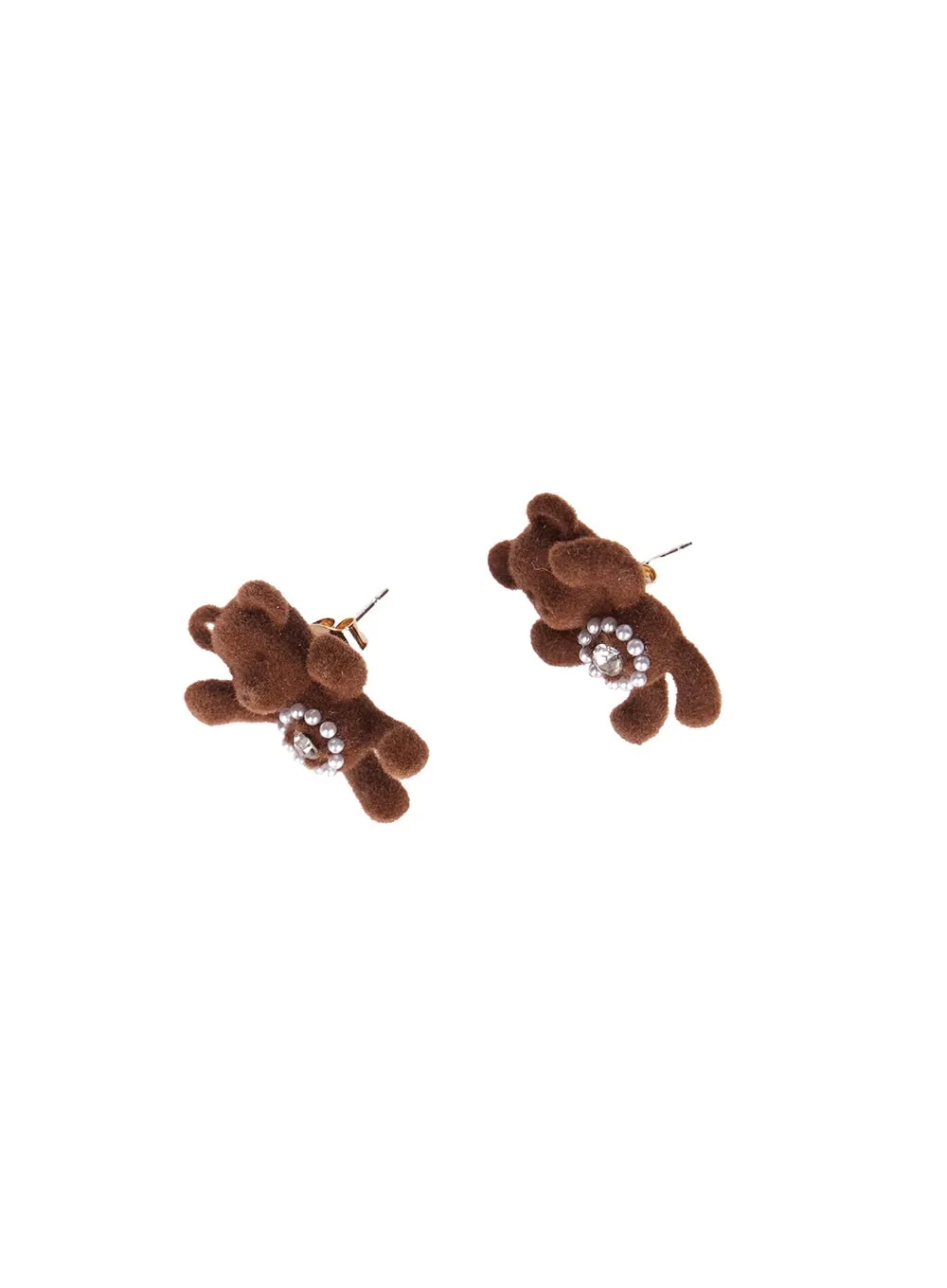 Dazzling Brown Bear Earrings IF527