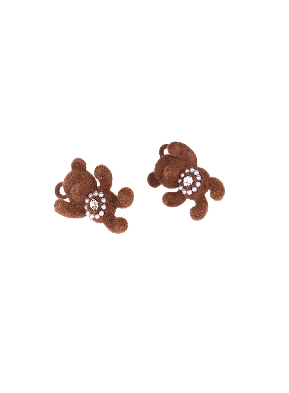 Dazzling Brown Bear Earrings IF527