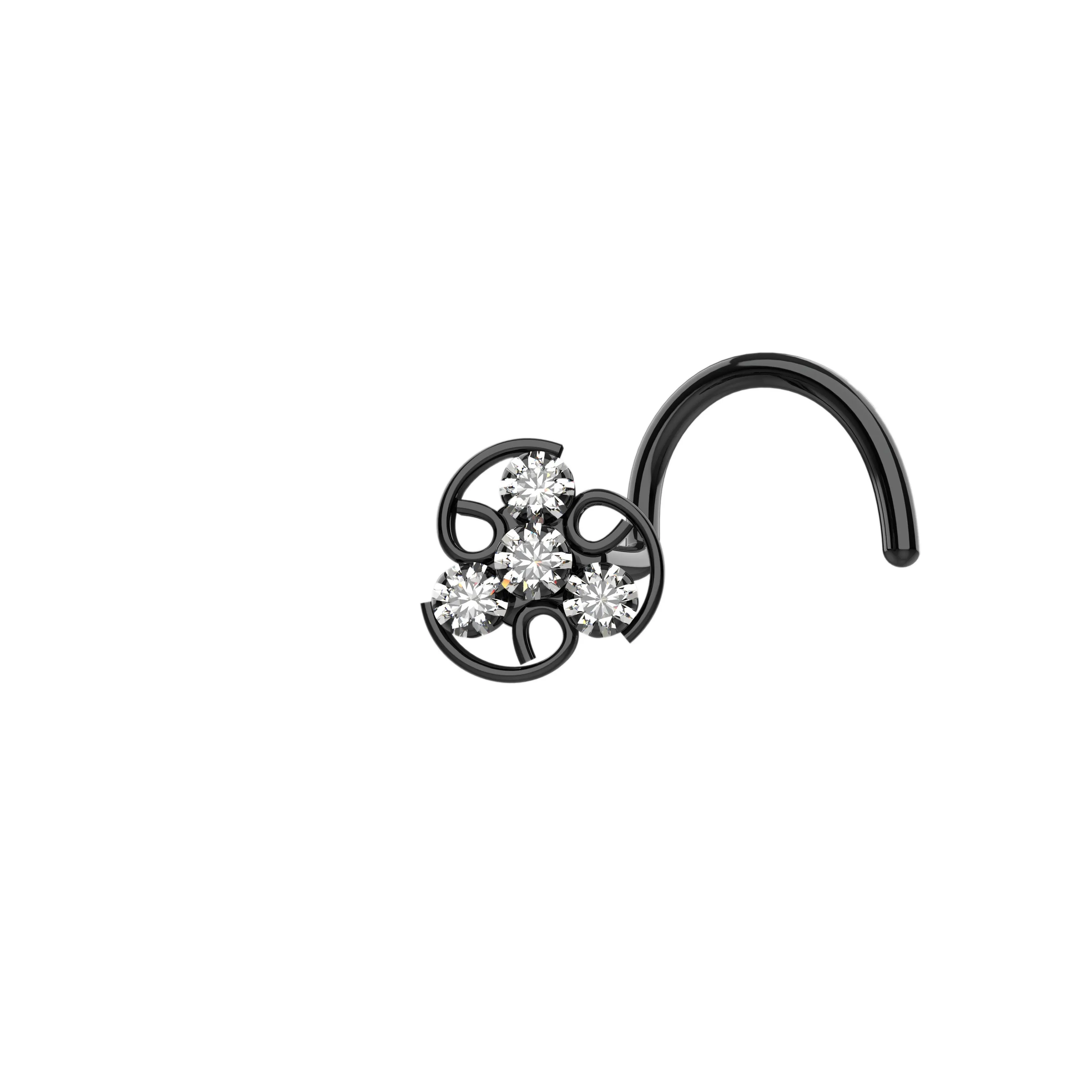 Dazzling Gold Nose Ring – Elegant Nose Piercing Jewelry