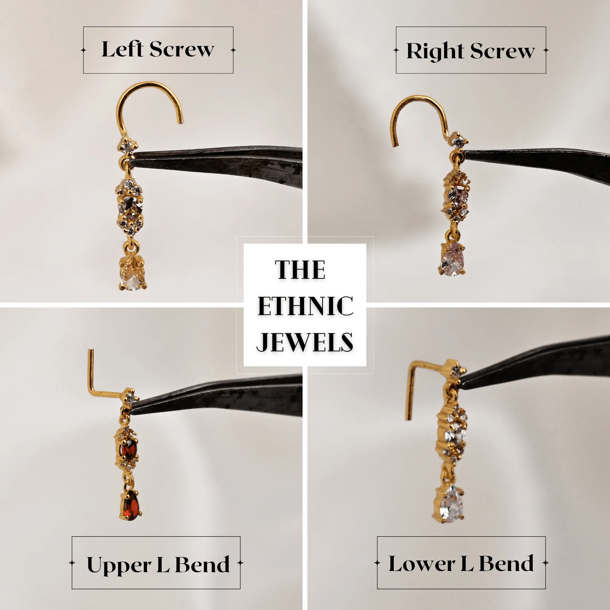 Dazzling Gold Nose Ring – Elegant Nose Piercing Jewelry