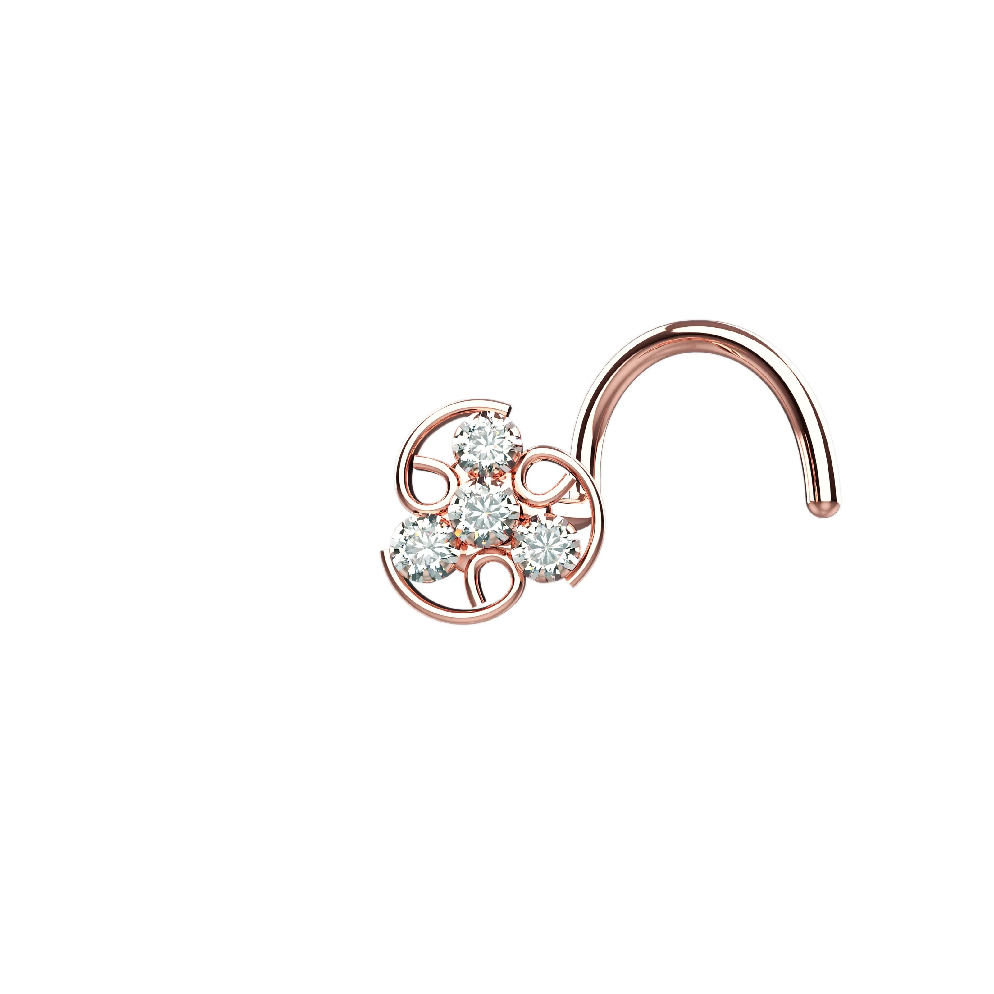 Dazzling Gold Nose Ring – Elegant Nose Piercing Jewelry