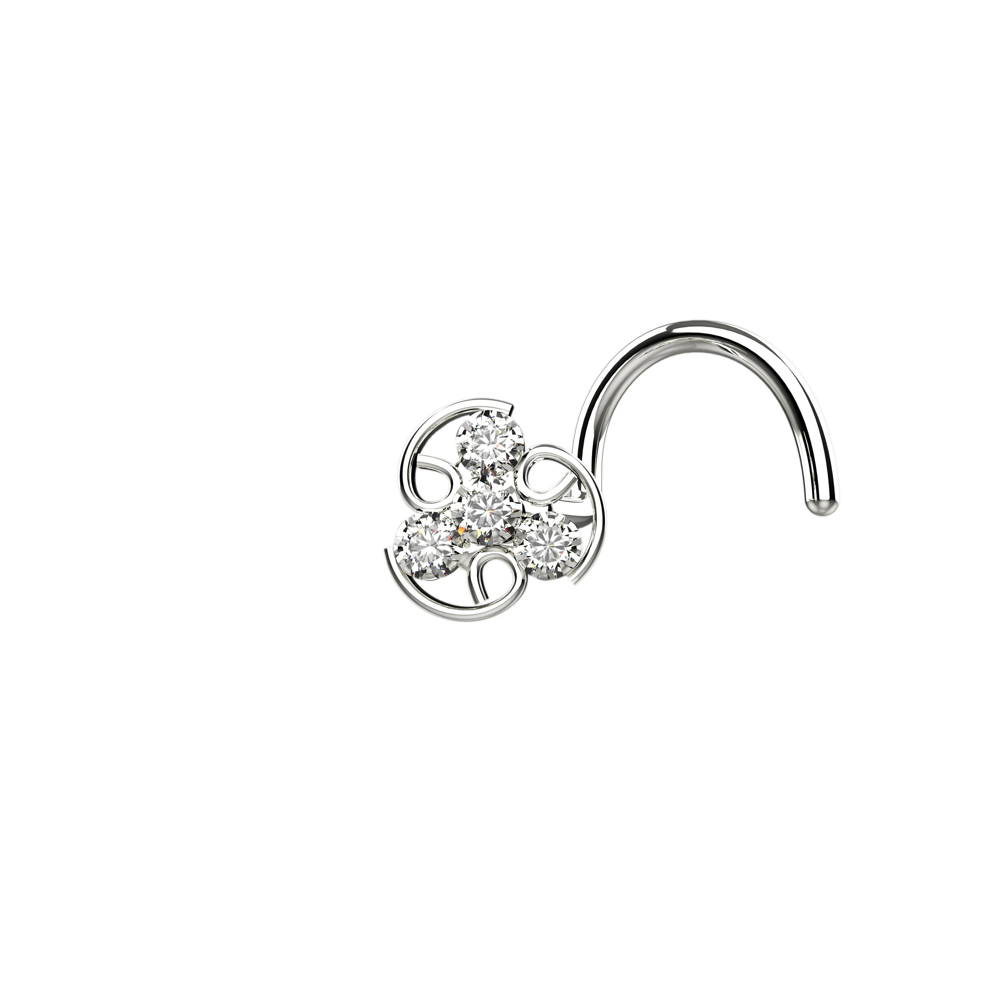 Dazzling Gold Nose Ring – Elegant Nose Piercing Jewelry