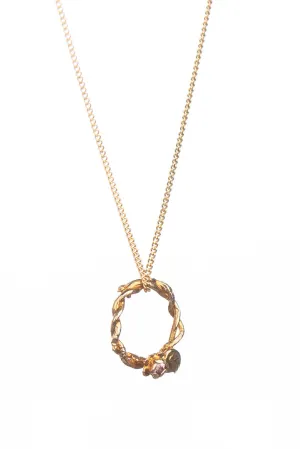 Entwined Vine Circle Necklace