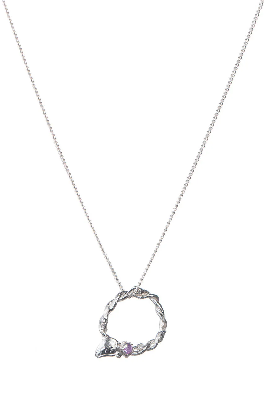 Entwined Vine Circle Necklace