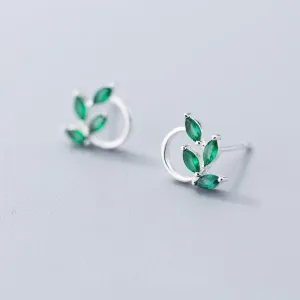 Evergreen Marquise Minimal Studs