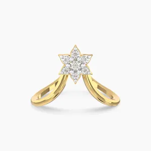 Floral Diamond Vanki Ring