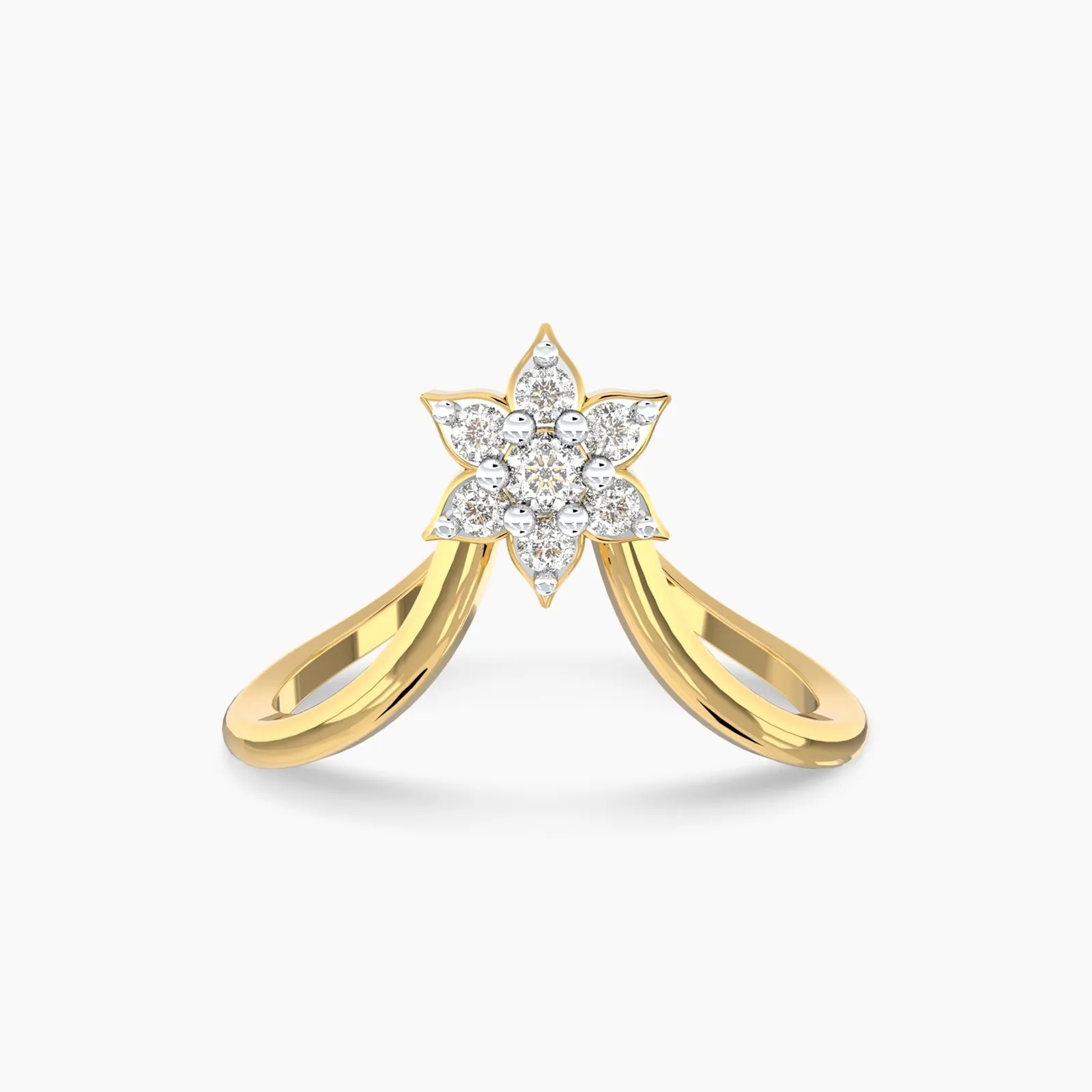 Floral Diamond Vanki Ring