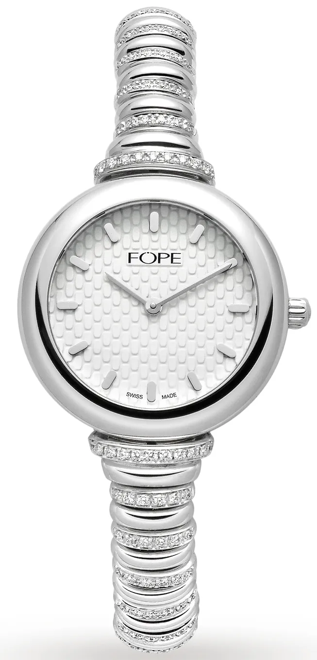 FOP  Watch Flex'It White Gold Diamonds Medium 14.5cm