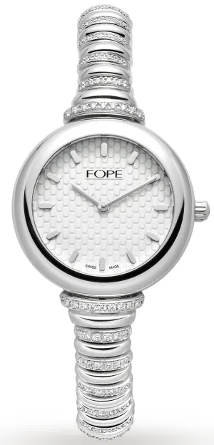 FOP  Watch Flex'It White Gold Diamonds Medium 14.5cm