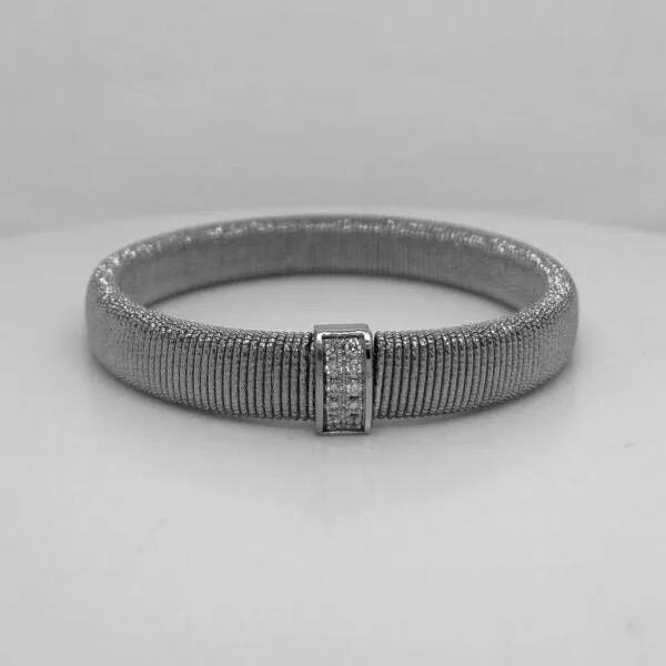 Frederic Sage 18K White Gold Venezia Stretch Bracelet