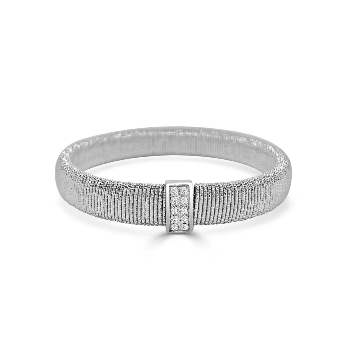 Frederic Sage 18K White Gold Venezia Stretch Bracelet