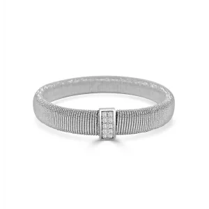 Frederic Sage 18K White Gold Venezia Stretch Bracelet