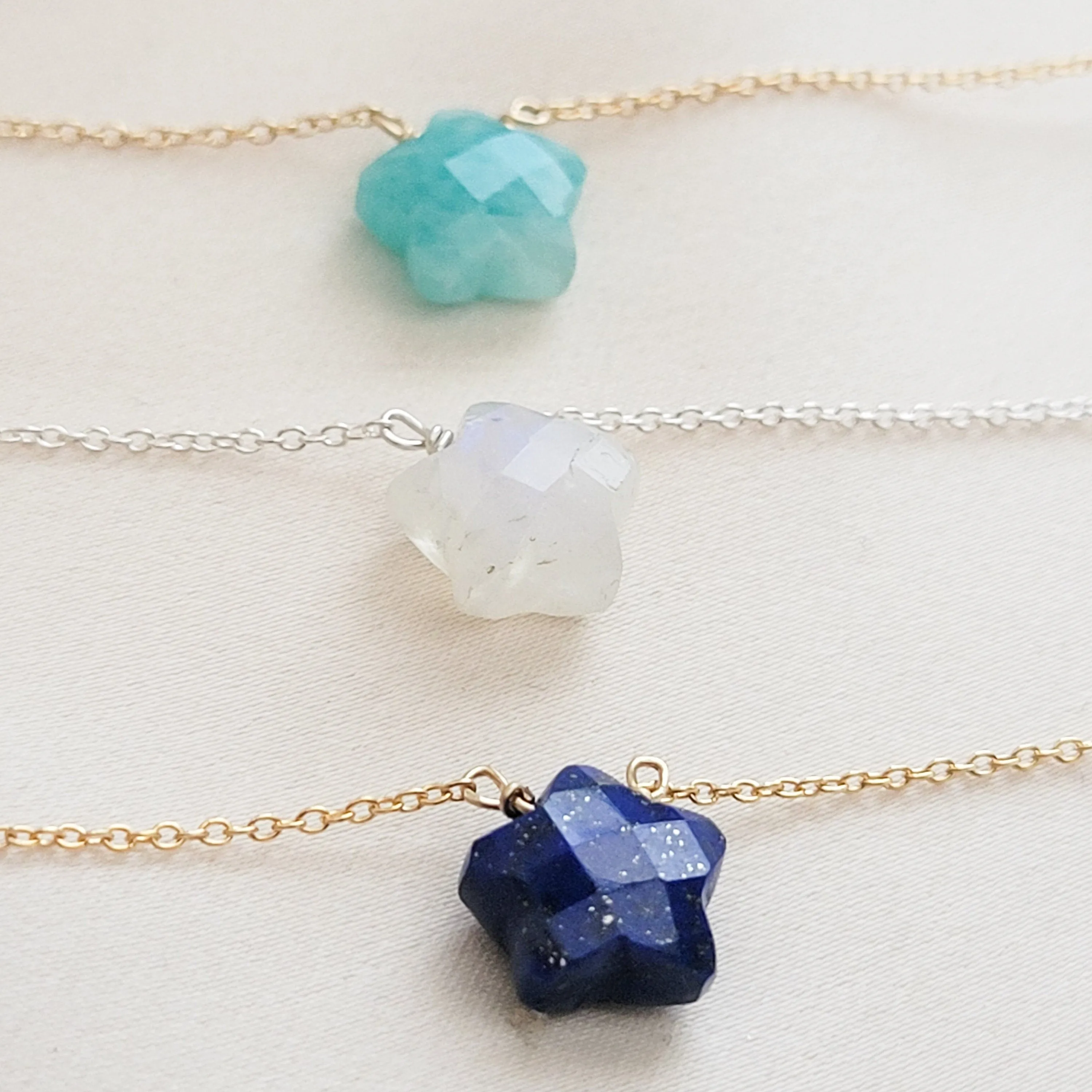 Gemstone Star Necklace