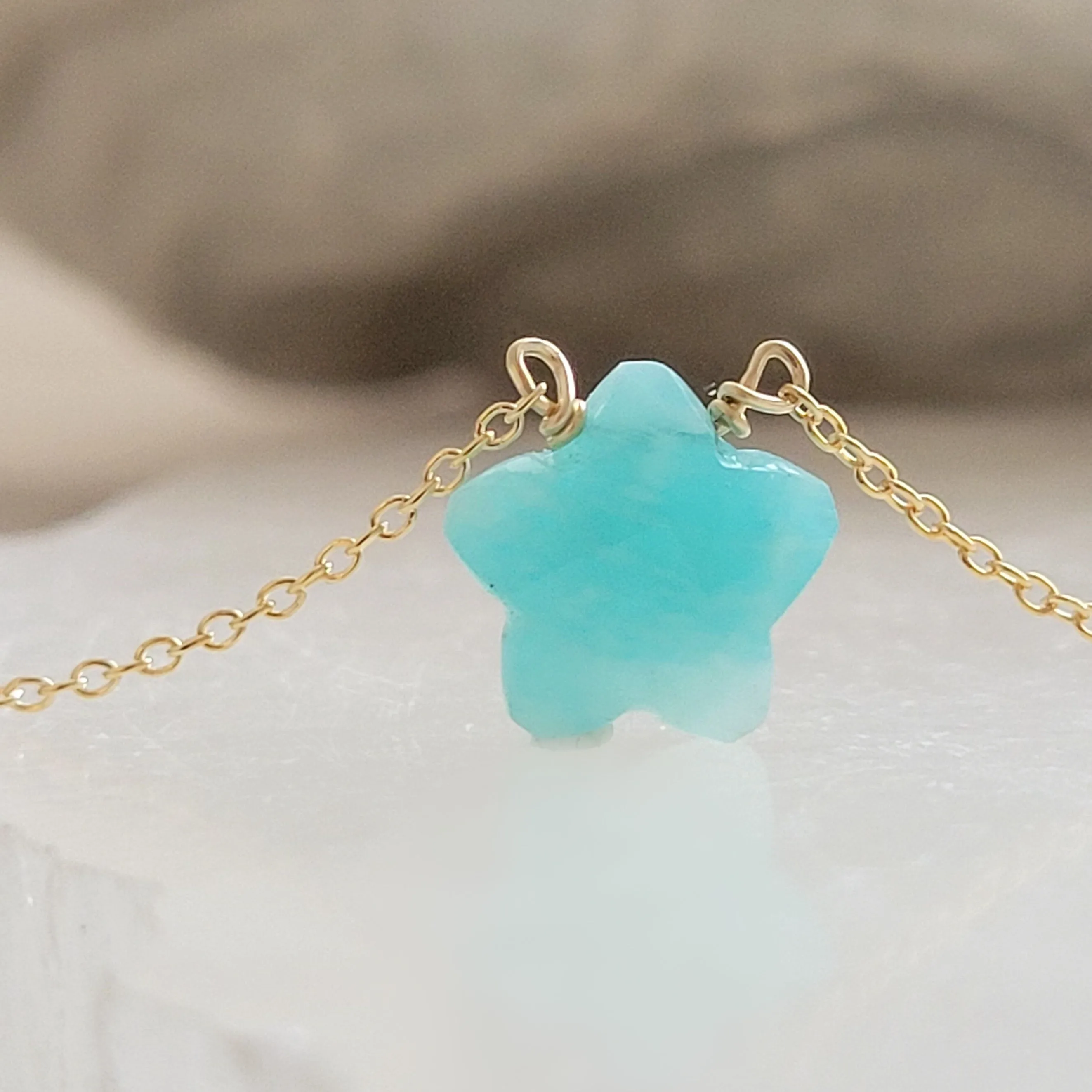 Gemstone Star Necklace