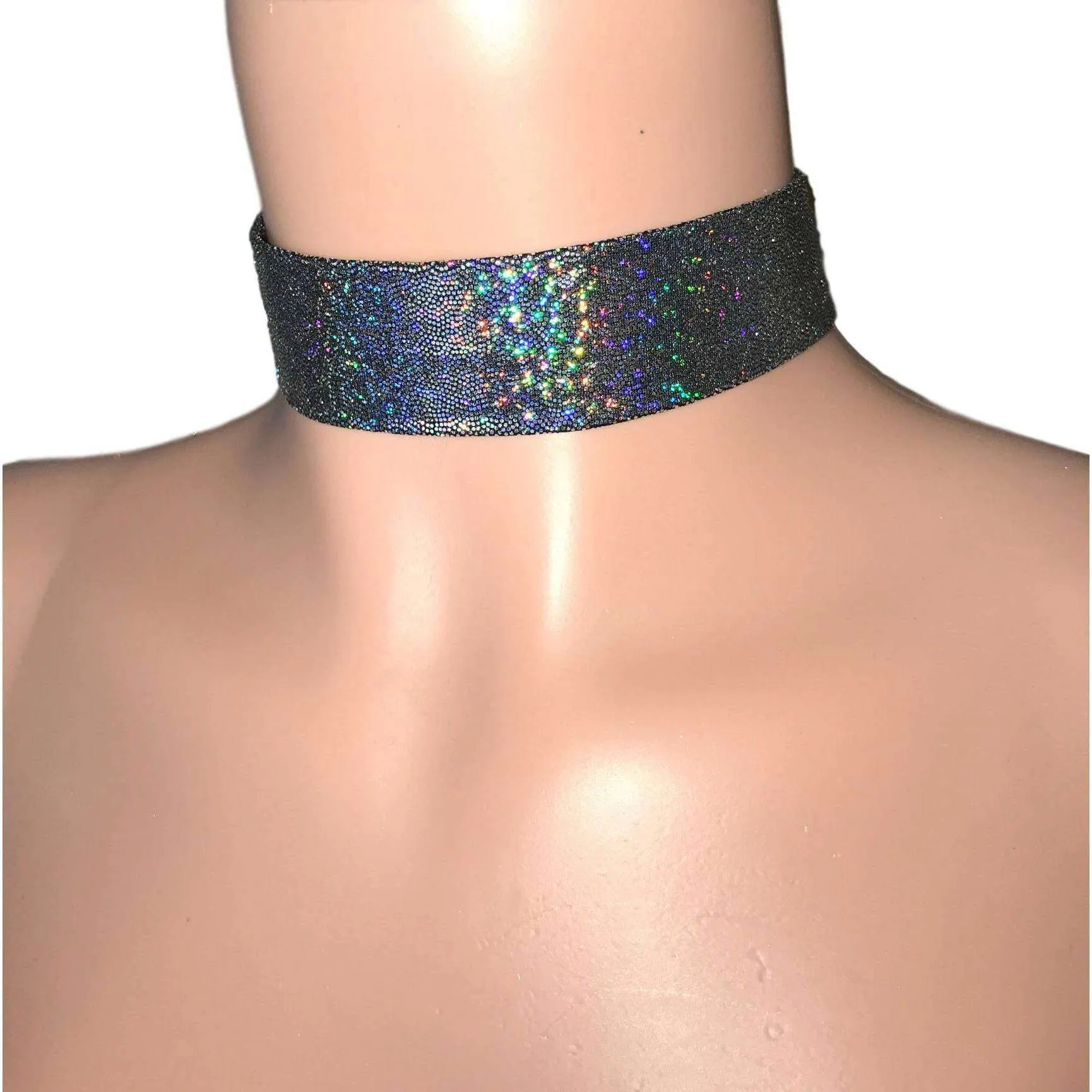 Gleaming Holographic Choker