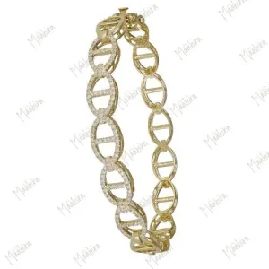 Gold Diamond Bangle
