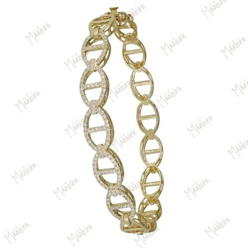 Gold Diamond Bangle
