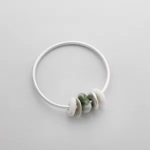 Iona Marble & Silver Bangle